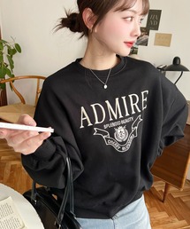 裏毛ロゴ刺繍入りスウェット