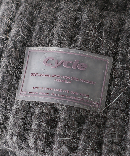 cycle by myob ニット帽 Draw code flight knit cap -black- – Cycle by myob