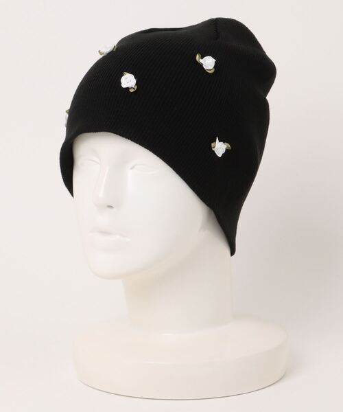 3.3 Field Trip （3.3フィールドトリップ）の「3.3 Field Trip／ローズパーツビーニー（ニットキャップ/ビーニー・レディース・ブラック/グレー・FREE）」の7枚目の写真