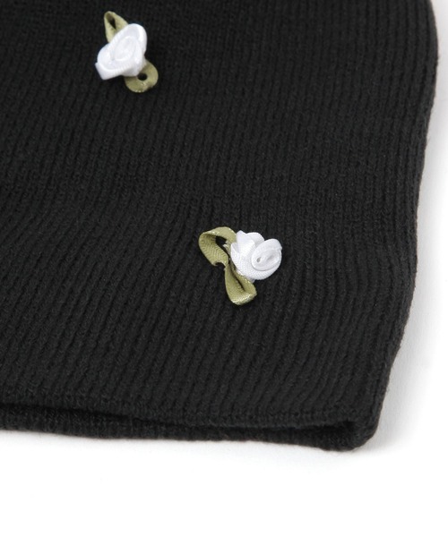 3.3 Field Trip （3.3フィールドトリップ）の「3.3 Field Trip／ローズパーツビーニー（ニットキャップ/ビーニー・レディース・ブラック/グレー・FREE）」の11枚目の写真