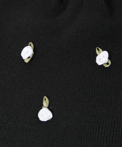 3.3 Field Trip （3.3フィールドトリップ）の「3.3 Field Trip／ローズパーツビーニー（ニットキャップ/ビーニー・レディース・ブラック/グレー・FREE）」の12枚目の写真