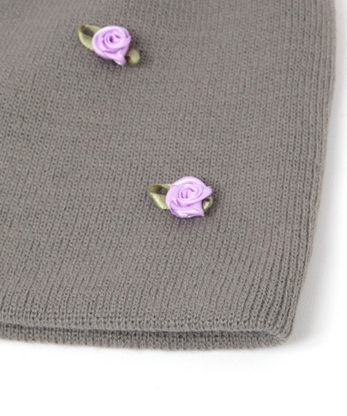 3.3 Field Trip （3.3フィールドトリップ）の「3.3 Field Trip／ローズパーツビーニー（ニットキャップ/ビーニー・レディース・ブラック/グレー・FREE）」の13枚目の写真