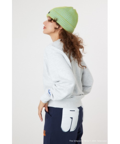 RODEO CROWNS WIDE BOWL（ロデオクラウンズワイドボウル）の「(THE SIMPSONS)Xmasスウェットトップス（スウェット・レディース・ダークグリーン/グレー×ホワイト・MEDIUM/LARGE）」の5枚目の写真