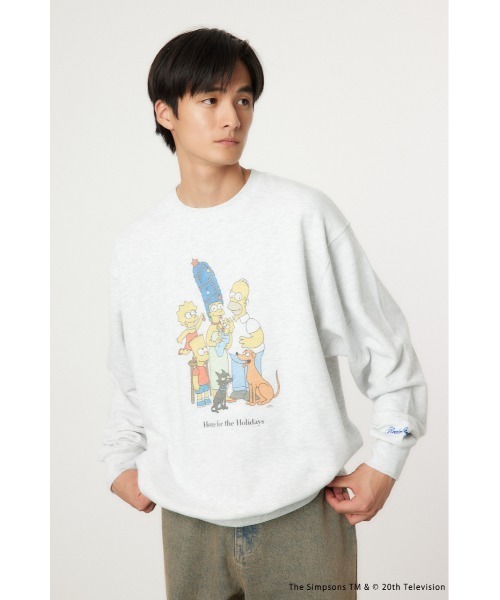 RODEO CROWNS WIDE BOWL（ロデオクラウンズワイドボウル）の「(THE SIMPSONS)Xmasスウェットトップス（スウェット・レディース・ダークグリーン/グレー×ホワイト・MEDIUM/LARGE）」の11枚目の写真