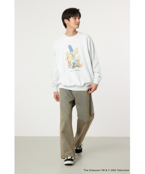 RODEO CROWNS WIDE BOWL（ロデオクラウンズワイドボウル）の「(THE SIMPSONS)Xmasスウェットトップス（スウェット・レディース・ダークグリーン/グレー×ホワイト・MEDIUM/LARGE）」の14枚目の写真