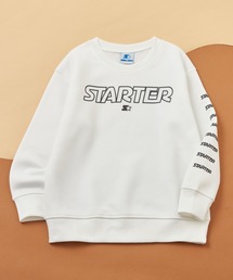 STARTER（スターター）の「STARTER / スターター 袖ロゴ プリントデザイン オーバーサイズ 裏起毛 トレーナー 長袖 キッズ（スウェット）」
