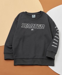 STARTER（スターター）の「STARTER / スターター 袖ロゴ プリントデザイン オーバーサイズ 裏起毛 トレーナー 長袖 キッズ（スウェット）」