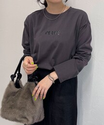fredy emue | グリッターシルケットロンTシャツ(Tシャツ/カットソー)