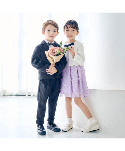 apres les cours（アプレレクール）の「【セットアップ可】フォーマルパンツ（スーツパンツ・キッズ・ネイビー・90/100/110/120/130）」の5枚目の写真