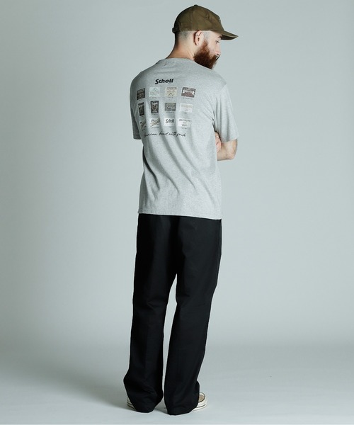 schott（ショット）の「Schott/ショット/T-SHIRT ARCHIVE TAG/アーカイブタグ Tシャツ（Tシャツ/カットソー・メンズ・ホワイト/グレー/ブラック・XL/L/M/2XL）」の21枚目の写真