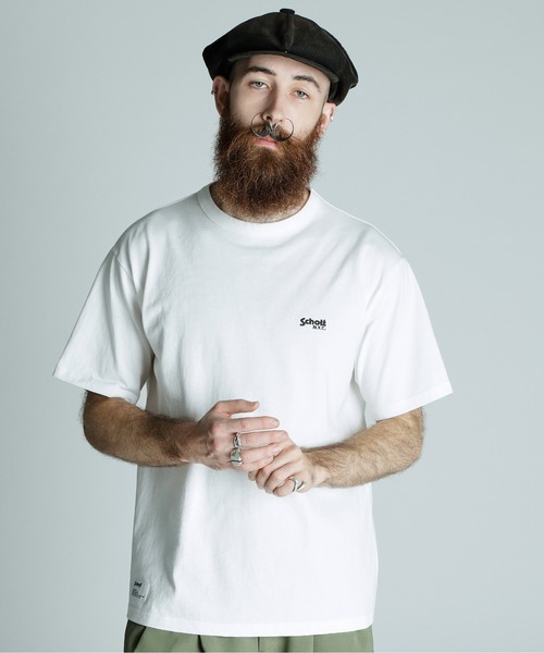 schott（ショット）の「Schott/ショット/T-SHIRT ARCHIVE TAG/アーカイブタグ Tシャツ（Tシャツ/カットソー・メンズ・ホワイト/グレー/ブラック・XL/L/M/2XL）」の9枚目の写真