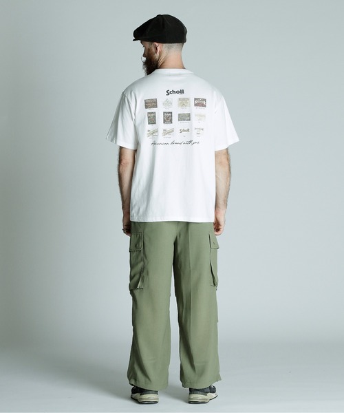 schott（ショット）の「Schott/ショット/T-SHIRT ARCHIVE TAG/アーカイブタグ Tシャツ（Tシャツ/カットソー・メンズ・ホワイト/グレー/ブラック・XL/L/M/2XL）」の19枚目の写真