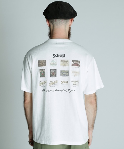 schott（ショット）の「Schott/ショット/T-SHIRT ARCHIVE TAG/アーカイブタグ Tシャツ（Tシャツ/カットソー・メンズ・ホワイト/グレー/ブラック・XL/L/M/2XL）」の15枚目の写真