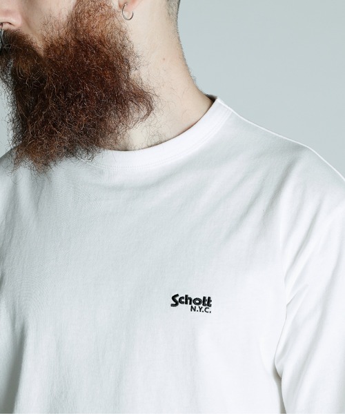 schott（ショット）の「Schott/ショット/T-SHIRT ARCHIVE TAG/アーカイブタグ Tシャツ（Tシャツ/カットソー・メンズ・ホワイト/グレー/ブラック・XL/L/M/2XL）」の16枚目の写真