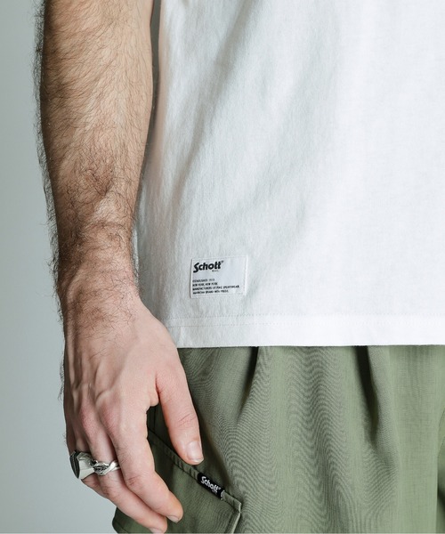 schott（ショット）の「Schott/ショット/T-SHIRT ARCHIVE TAG/アーカイブタグ Tシャツ（Tシャツ/カットソー・メンズ・ホワイト/グレー/ブラック・XL/L/M/2XL）」の18枚目の写真