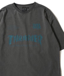 【THRASHER / スラッシャー】ピグメント加工 ゲームロゴクルーネックTシャツ