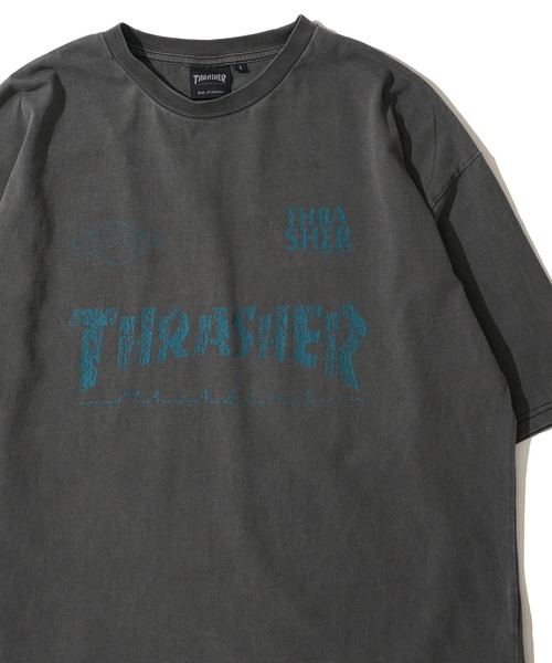 THRASHER(スラッシャー)の「【THRASHER / スラッシャー】ピグメント加工 ゲームロゴクルーネックTシャツ(Tシャツ/カットソー・メンズ・ブラック系4/ブラック系2/ブラック系3/ブラック系1・LARGE/MEDIUM/X-LARGE)」の4枚目の写真