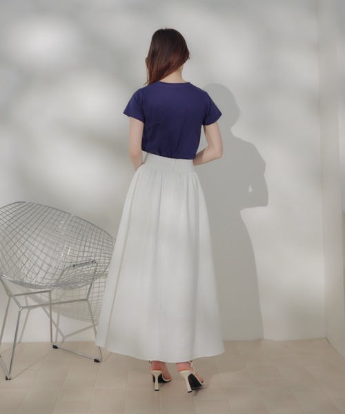 ECREL(エクレール)の「ラインストーンロゴTシャツ(Tシャツ/カットソー・レディース・ホワイト/ピンク/ライトブルー/ネイビー/ホワイト系その他・FREE)」の22枚目の写真