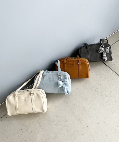 one after another NICE CLAUP（ワンアフターアナザーナイスクラップ）の「パディングリボンチャーム（チャーム・レディース・サックスブルー系/ホワイト/ブラック系・FREE）」の12枚目の写真