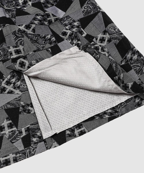 PATCHWORK JACQUARD TUCKED SKIRT（スカート）｜ANREALAGE