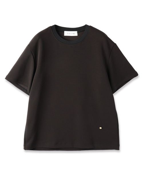 セール】Cotton Double Knit Gold Button Regular Fit Pullover