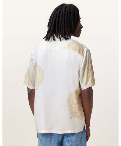 ALLSAINTS（オールセインツ）の「FLEUR RELAXED FIT FLORAL SHIRT | FLEUR リラックス フィット フローラル シャツ（シャツ/ブラウス・メンズ・ホワイト・XS/M/L/S）」の9枚目の写真