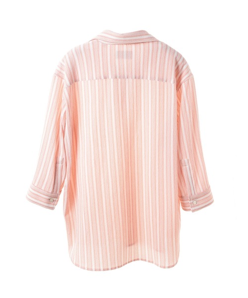 MEN'S BIGI(メンズビギ)の「ドビーストライププルオーバーシャツ(シャツ/ブラウス・メンズ・ピンク/ベージュ/イエロー・03/02/01)」の21枚目の写真