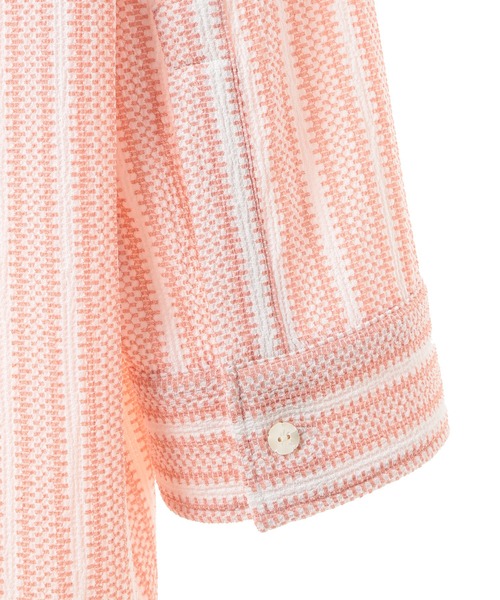 MEN'S BIGI(メンズビギ)の「ドビーストライププルオーバーシャツ(シャツ/ブラウス・メンズ・ピンク/ベージュ/イエロー・03/02/01)」の17枚目の写真