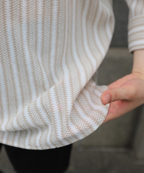 MEN'S BIGI(メンズビギ)の「ドビーストライププルオーバーシャツ(シャツ/ブラウス・メンズ・ピンク/ベージュ/イエロー・03/02/01)」の12枚目の写真