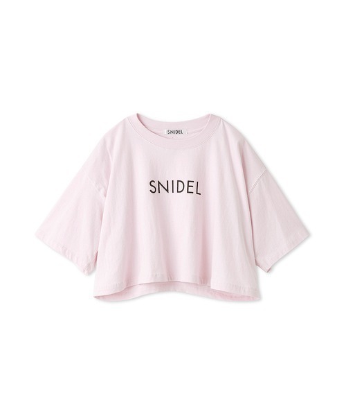 SNIDEL - 完売品　新品　Riu logo bicolor T-shirt 白 Rちゃん SNIDEL（スナイデル）の「ロゴT-Shirt（Tシャツ/カットソー