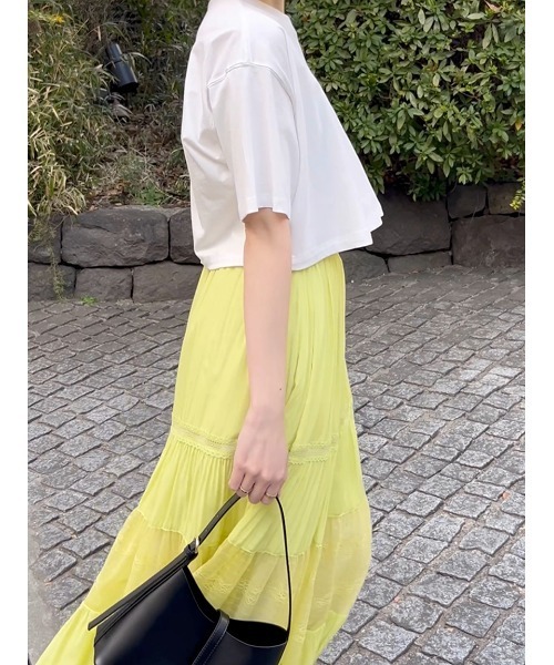 SNIDEL（スナイデル）の「SNIDELロゴTシャツ（Tシャツ/カットソー・レディース・ホワイト/レッド/ピンク/グレー・FREE）」の21枚目の写真