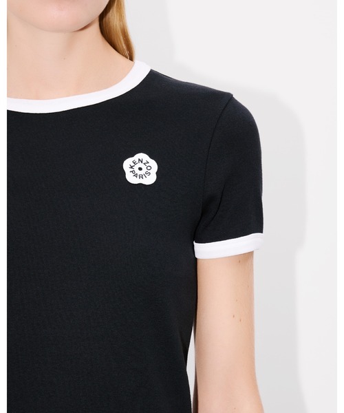 国内発送/KENZO/'Boke Flower 2.0' 刺繍 リブ Tシャツ Boke Flower 2.0' エンブロイダリー リブ Tシャツ（Tシャツ