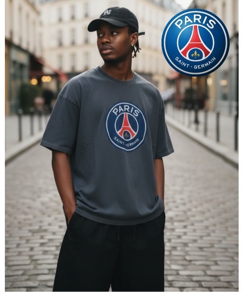 PARIS SAINT-GERMAIN(パリサンジェルマン)の「Paris Saint-Germain ヴィンテージ仕様半袖Tシャツ(Tシャツ/カットソー・レディース・スミクロ/ブラック系その他・XL/L/M/S)」の1枚目の写真