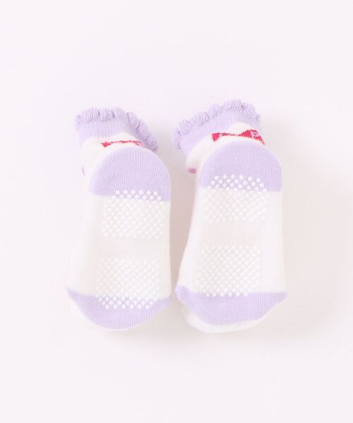 KP DECO（ケーピーデコ）の「mimiマスコット付きソックス(9-11 11-13)（ソックス/靴下・キッズ・ピンク/ラベンダー・10cm/11cm）」の3枚目の写真