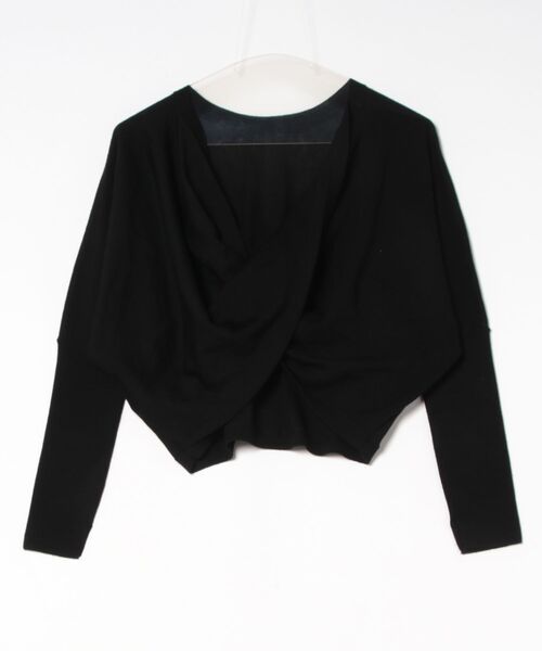 ALLSAINTS(オールセインツ)の「JULIEANA V NECK WRAP JUMPER | JULIEANA Vネック ラップ ニット・セーター(ニット/セーター・レディース・ブラック・XS/S/M)」の2枚目の写真