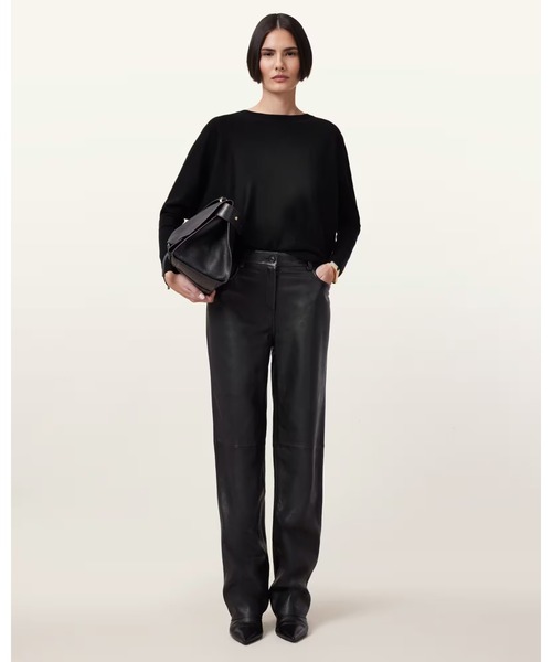 ALLSAINTS(オールセインツ)の「JULIEANA V NECK WRAP JUMPER | JULIEANA Vネック ラップ ニット・セーター(ニット/セーター・レディース・ブラック・XS/S/M)」の3枚目の写真