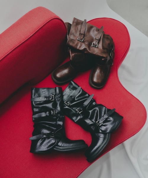 DTYYPE（ドタイプ）の「バックルカバーロングブーツ（ブーツ）」 - WEAR