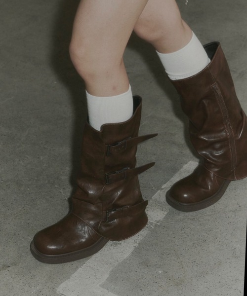 DTYYPE（ドタイプ）の「バックルカバーロングブーツ（ブーツ）」 - WEAR