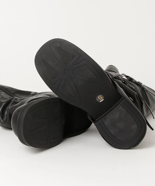 DTYYPE（ドタイプ）の「バックルカバーロングブーツ（ブーツ・レディース・ブラック/ブラウン/キャメル・X-LARGE/LARGE/MEDIUM/SMALL）」の7枚目の写真