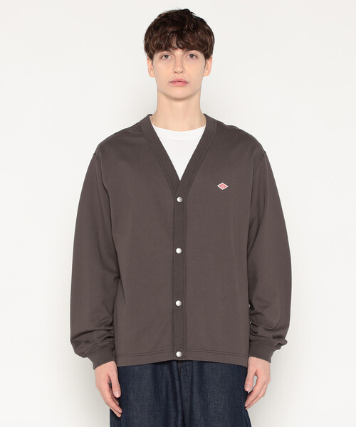 DANTON 40 ☺︎ 美品 Vネック カーディガン グレー コットン DANTON」 カーディガン 40 グレー系その他 メンズ DANTON 40