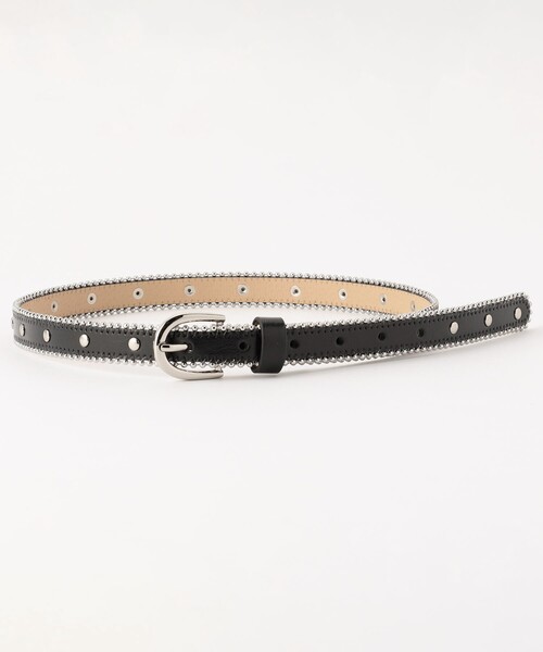 FREAK'S STORE(フリークスストア)の「Casselini/キャセリーニ メタリックスタッズベルト(ベルト・レディース・ゴールド/ブラック/ピンク・ONE SIZE)」の2枚目の写真