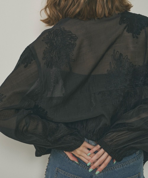 unitage ꕤ 総刺繍シアーブルゾン 総刺繍シアーブルゾン（ブルゾン）｜Unitage（ユニテージ）の