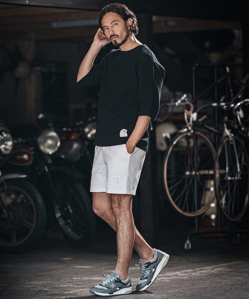 wjk reluxe（ダブルジェーケーリラックス）の「mlt5077-tight heavy waffle 3-4 sleeve cut sew 七分袖カットソー（Tシャツ/カットソー・メンズ・ホワイト/ブラック/トップグレー・S/M/L）」の7枚目の写真