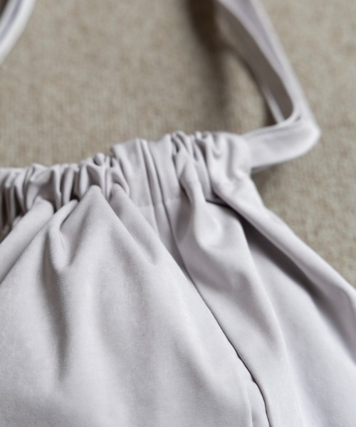 LA PEAU DE GEM(ラポドゥジェム)の「【LA PEAU DE GEM】heavy weight mini bag/ヘビーウェイトミニバッグ(ハンドバッグ・レディース・ブラック/グレー・FREE)」の4枚目の写真