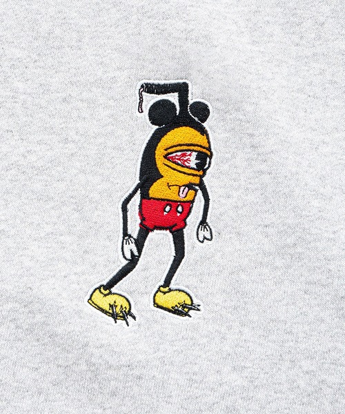 TOY MACHINE(トイ マシーン)の「TM MOUSEKATER SWEAT TRACK JACKET(スウェット・メンズ・ライトグレー・M/L/XL)」の4枚目の写真