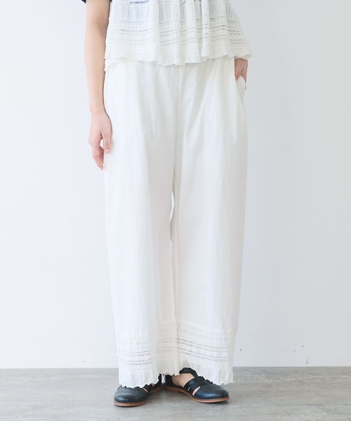 bulle de savon（ビュルデサボン）の「tiered lace パンツ（その他パンツ・レディース・ブラック/ホワイト・FREE）」の3枚目の写真