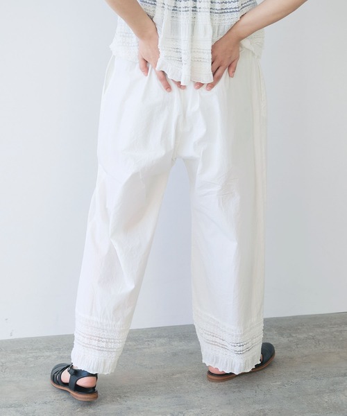 bulle de savon（ビュルデサボン）の「tiered lace パンツ（その他パンツ・レディース・ブラック/ホワイト・FREE）」の5枚目の写真