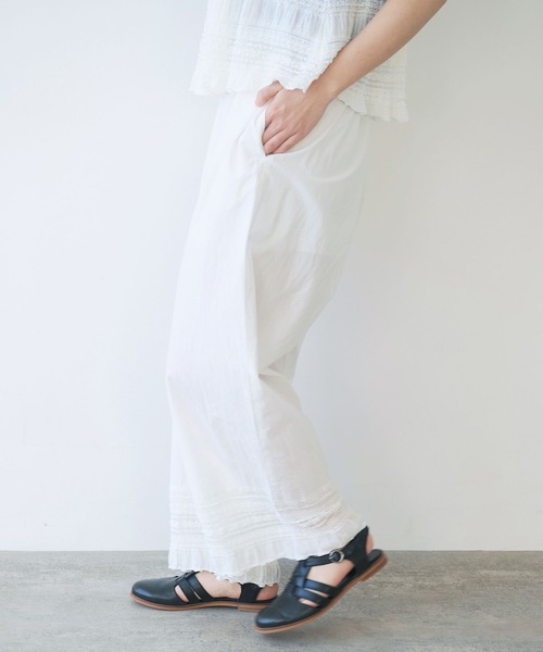 bulle de savon（ビュルデサボン）の「tiered lace パンツ（その他パンツ・レディース・ブラック/ホワイト・FREE）」の6枚目の写真