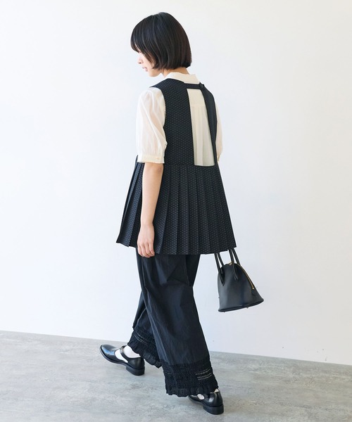 bulle de savon（ビュルデサボン）の「tiered lace パンツ（その他パンツ・レディース・ブラック/ホワイト・FREE）」の18枚目の写真