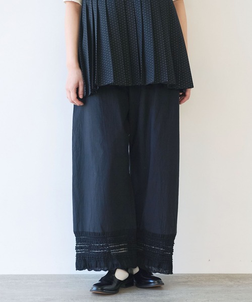 bulle de savon（ビュルデサボン）の「tiered lace パンツ（その他パンツ・レディース・ブラック/ホワイト・FREE）」の12枚目の写真